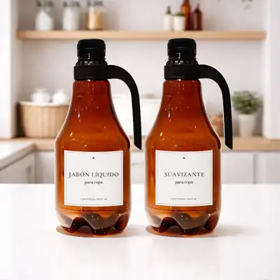 Combo Growlers 2.0L Plástico Ambar