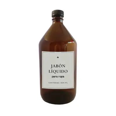 Botellón 1 Litro Vidrio Ambar