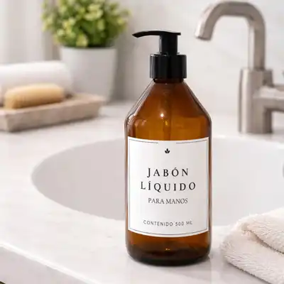 Dispenser Vidrio Válvula Cremera 500 ml