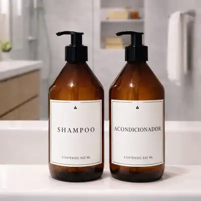 Combo 2 Dispensers Ducha Vidrio 500 ml