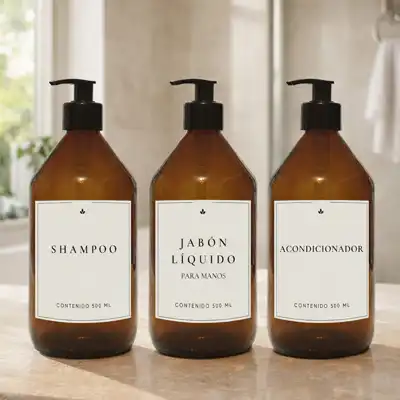 Set de Baño Vidrio 500 ml