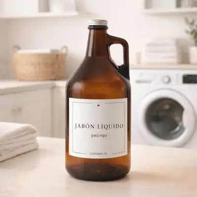 Growler 1.9L Vidrio Ambar