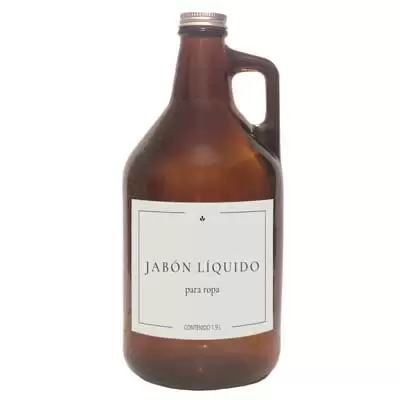 Growler 1.9L Vidrio Ambar