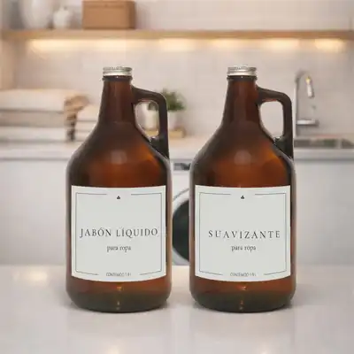 Combo Growlers 1.9L Vidrio Ambar