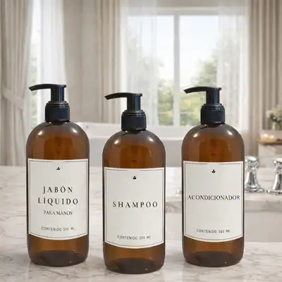 Set de Baño Plástico 500 ml