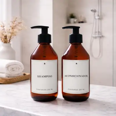 Combo 2 Dispensers Ducha Vidrio 250 ml