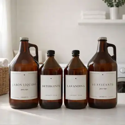 Combo 2 Growlers Vidrio + 2 Botellones Vidrio