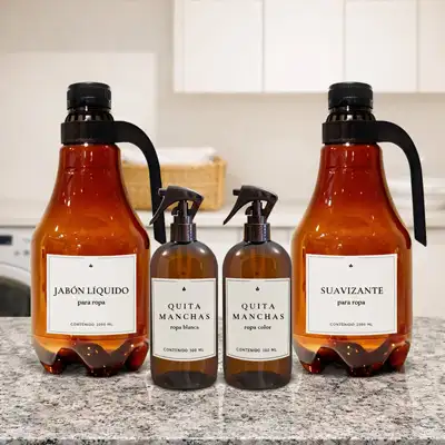 Combo Growlers Plástico 2 litros + Combo Dispensers Plástico 500ml