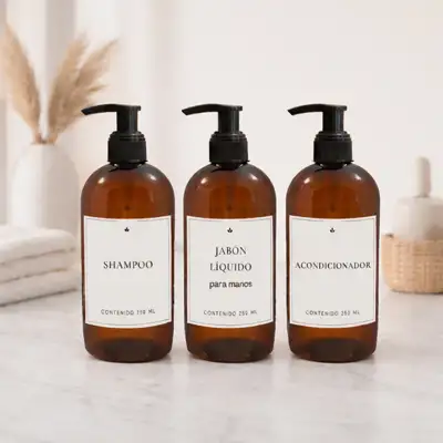 Set de Baño Plástico 250 ml