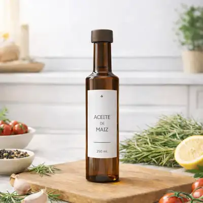 Botella Vidrio Circular 250 ml