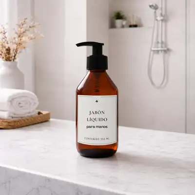 Dispenser Vidrio Válvula Cremera 250 ml