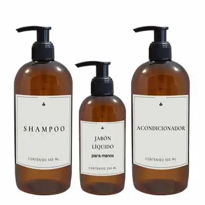 Set de Baño Plástico Combinado