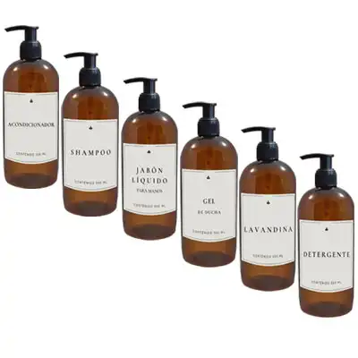 Combo x 6 Dispensers Plástico 500 ml