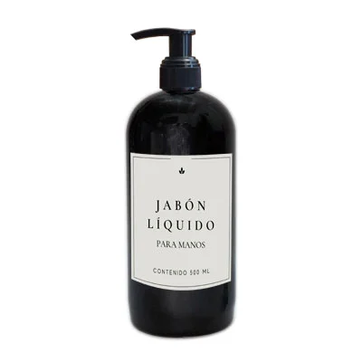 Dispenser Plástico Negro 500 ml Válvula Cremera